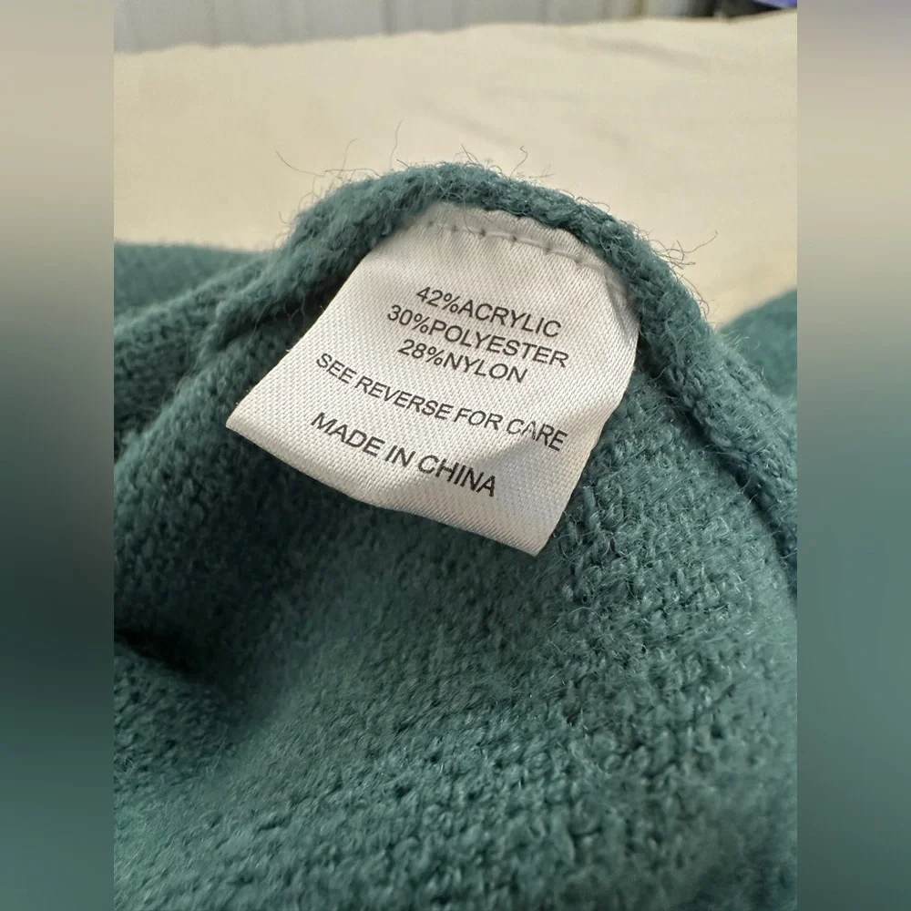 Witty Fox Ditzy Floral Crop Button Cardigan - Green - XL - Picture 14 of 14